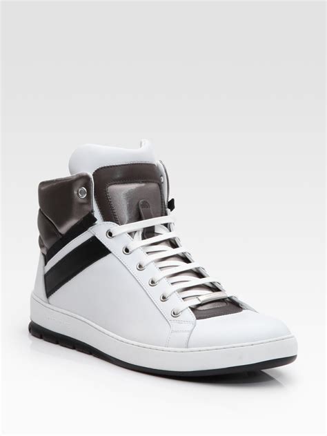 dior homme sneakers white|dior men's high top sneakers.